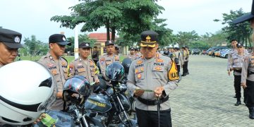 Pastikan Kesiapsiagaan Personil,AKBP Sendi Antoni, SIK, MIK, Laksanakan Pengecekan Randis dan Senpi