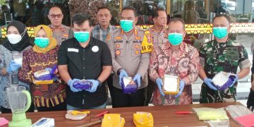 Letkol Arm Roni Hermawan, S.H., M.M Hadiri Pengungkapan Kasus Sekaligus Pemusnahan Narkoba