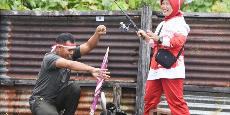 Semarak Kemerdekaan, Kodim 1710/Mimika Gelar Lomba Mancing