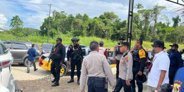 Pengamanan Berlapis Polres Keerom Sukseskan Pergeseran Logistik PSU Pilkada Papua 2025