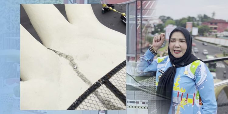 JPO Siger Millenial Tidak Retak, Bunda Eva Pastikan Itu Hanya Lumut