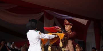 Upacara HUT ke 80 RI Kabupaten OKI, Sakral, Meriah dan Gugah Nasionalisme
