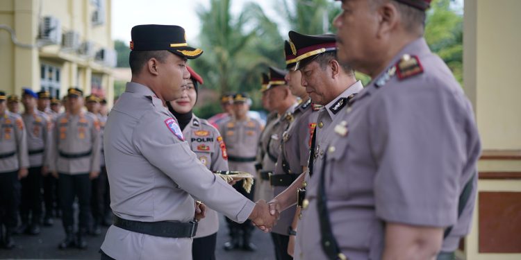Kapolres OKI Apresiasi Pejabat Lama, Ajak Pejabat Baru Tingkatkan Pelayanan