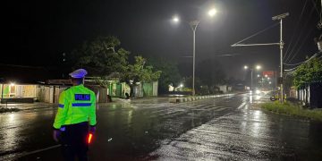 Sat Lantas Polres Tubaba, Patroli Malam Hari untuk Jaga Kamsebtibcarlantas