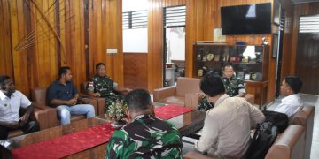 Dandim 1710/Mimika Terima Kunjungan Silahturahmi Kepala Koordinasi SPPI Wilayah Papua Tengah Program MBG