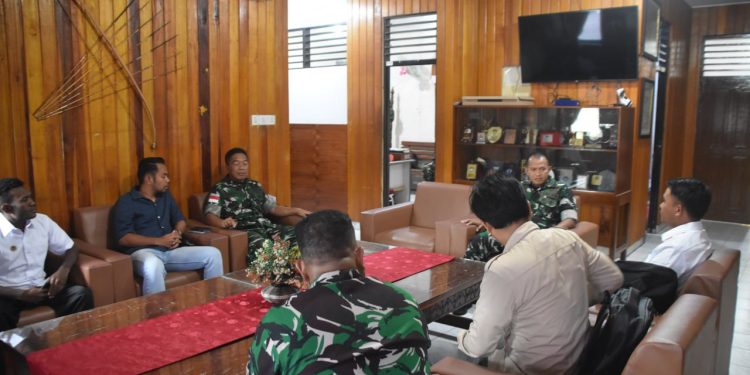 Dandim 1710/Mimika Terima Kunjungan Silahturahmi Kepala Koordinasi SPPI Wilayah Papua Tengah Program MBG