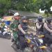 Personel Gabungan Polres OKI dan Kodim OKI Laksanakan Patroli Skala Besar di Kayuagung
