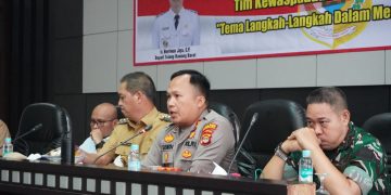 AKBP Sendi Antoni Hadiri Rakor Kewaspadaan Dini Bersama Forkopimda