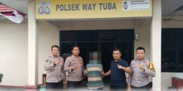 Polisi Way Tuba Ringkus Ayah Perudapaksa Anak di Bawah Umur