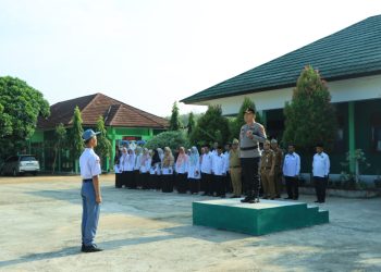 Muspida Road to School : Kapolres Tulang Bawang Barat Berikan Himbauan di MAN 1 Tulang Bawang Tengah