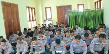 Polres Tulang Bawang Barat Gelar Doa Bersama Sambut Hari Lalu Lintas Bhayangkara ke 70