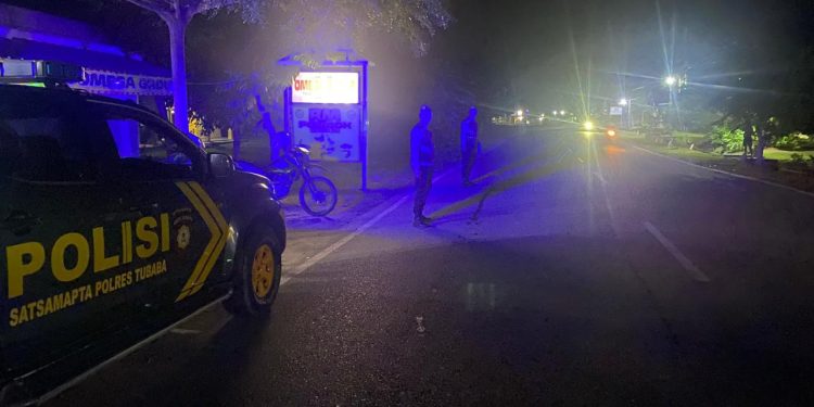 Sat Samapta Polres Tulang Bawang Barat Laksanakan Patroli Malam Hari Antisipasi Gangguan Kamtibmas dan Tindak Pidana