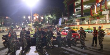 Kodim 0410/KBL Bersama Komponen Bangsa, Babinsa Banser Bersinergi Amankan Bandar Lampung