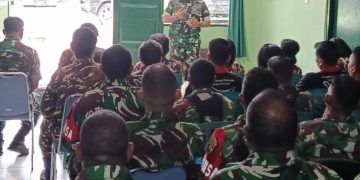 Ciptakan Suasana Kondusif di Tengah Warga, Kodim 1710/Mimika Bersama Komponen Pendukung Terus Gelar Patroli Humanis
