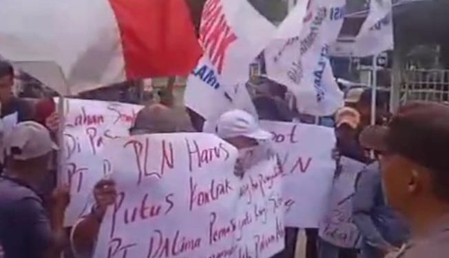 Puluhan Massa Desak BPN Lampung Ukur Ulang HGU PT Huma Indah Mekar