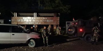 Bersama Anggota Banser dan Pemuda Kerukunan, Kodim 1710/Mimika Kembali Laksanakan Patroli Humanis