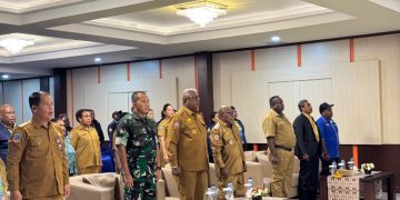 Dandim 1710/Mimika Hadiri Pelantikan Pengurus Daerah Karang Taruna Kabupaten Mimika Periode 2025-2023