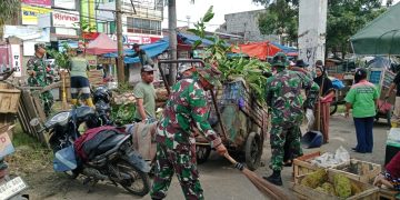 Personel Koramil 410-01/Panjang, Giat Kerja Bakti “Senin Bersih”