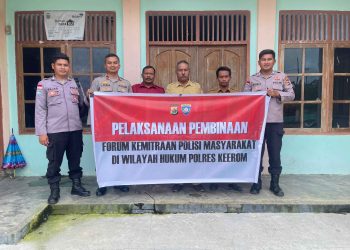 Sat Binmas Polres Keerom Gelar Giat FKPM Evaluasi Kamtibmas di Kampung Wulukubun Distrik Skanto