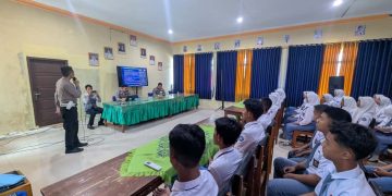 Police Goes to School, Satlantas Polres Tubaba Ajak Pelajar SMKN 01 Tulang Bawang Tengah Tertib Berlalu Lintas