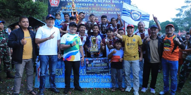 Turnamen Dandim Cup 2025 Resmi Ditutup Parosil Mabsus, Ronggolawe C Keluar Sebagai Juara Satu