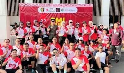 Way Kanan Ikuti RUN 4 Humanity Peringatan HUT PMI