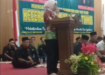 Bupati Ayu Assalasiah Hadiri Peringatan Maulid Nabi Muhammad SAW dan Keceran TTLKDH di Way Kanan