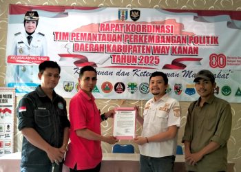DPD For-WIN Waykanan Resmi Terdaftar di Kesbangpol