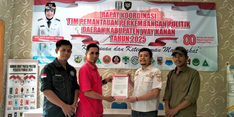 DPD For-WIN Waykanan Resmi Terdaftar di Kesbangpol