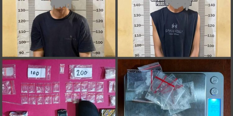 Satresnarkoba Polres Tubaba Amankan Dua Orang Laki-Laki Diduga Lakukan Tindak Pidana Penyalahgunaan Narkoba