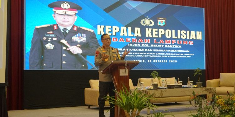 Kapolda Lampung Irjen Pol Helmy Santika Apresiasi Serikat Buruh Atas Kontribusinya Jaga Kamtibmas