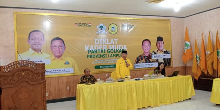Ketua AMPG Lampung Darlian Pone Gelar Diklat Kader Muda Partai Golkar 2025