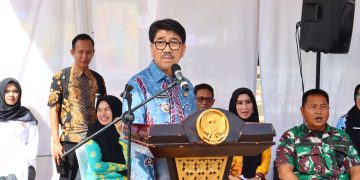 Bupati Lampung Utara Buka Lomba Ketangkasan Baris-Berbaris dan Baris Variasi, Dorong Pembinaan Karakter Generasi Muda