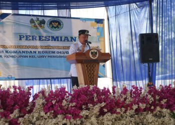 Wabup Lampung Barat Mad Hasnurin Hadiri Peresmian Dapur SPPG untuk Dukung Program MBG di Kecamatan Balik Bukit
