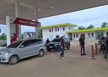 Unit Tipidter Sat Reskrim Polres Tulang Bawang Barat Laksanakan Sidak SPBU Antisipasi Praktek Kecurangan