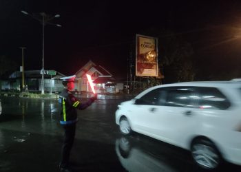 Sat Lantas Polres Tubaba, Patroli Malam Hari untuk Jaga Kamsebtibcarlantas