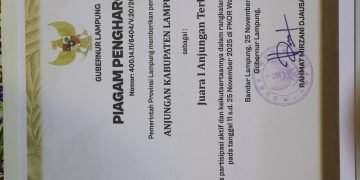 Lampung Utara kembali Torehkan Prestasi, Anjungan Lampung Utara Raih Juara I Anjungan Terbaik pada Lampung Fest 2025