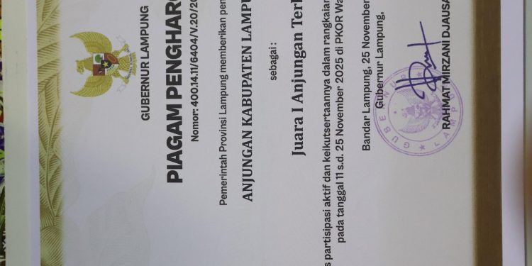 Lampung Utara kembali Torehkan Prestasi, Anjungan Lampung Utara Raih Juara I Anjungan Terbaik pada Lampung Fest 2025