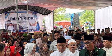 Parosil Mabsus Resmikan Masjid Al-Kautsar dan Tempatkan Santri Ponpes Miftahul Huda 407 di Talang Surip