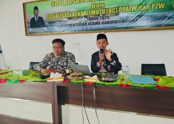 Dua PAI Terbaik Way Kanan Berikan Pelatihan Aplikasi E-Siwak