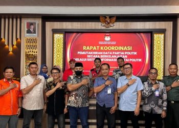 KPU Way Kanan gelar Rakor Bersama partai Politik