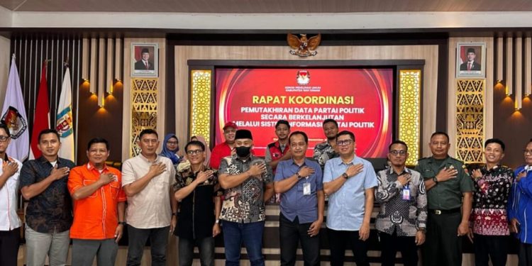 KPU Way Kanan gelar Rakor Bersama partai Politik