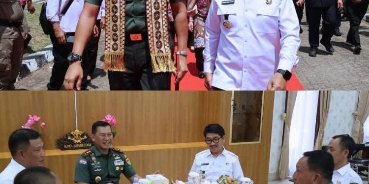 Ramah Tamah Pangdam Teguhkan Kebersamaan untuk Keamanan dan Kemajuan Lampung Utara