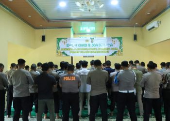 Polres Tubaba Gelar Sholat Ghaib dan doa bersama untuk Korban Bencana Aceh, Sumut, Sumbar serta Jatim