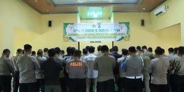 Polres Tubaba Gelar Sholat Ghaib dan doa bersama untuk Korban Bencana Aceh, Sumut, Sumbar serta Jatim