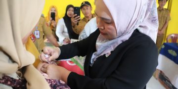 Partinia Tinjau Posyandu dan Serap Aspirasi Warga Pekon Bahway