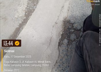 Rekonstruksi Jalan Ruas Muara Putih-Kali Sari Menelan Anggaran 3,33 Milyar Terkesan Asal Jadi