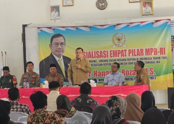 Anggota DPR Ir. Hanan A. Rozak, M.S Melaksanakan Sosialisasi Empat Pilar MPR RI di Braja Selebah