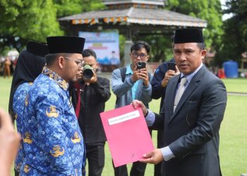 Leganya ! 2. 296 PPPK Paruh Waktu dilantik Bupati Lampung Barat : Harus Patuh Aturan