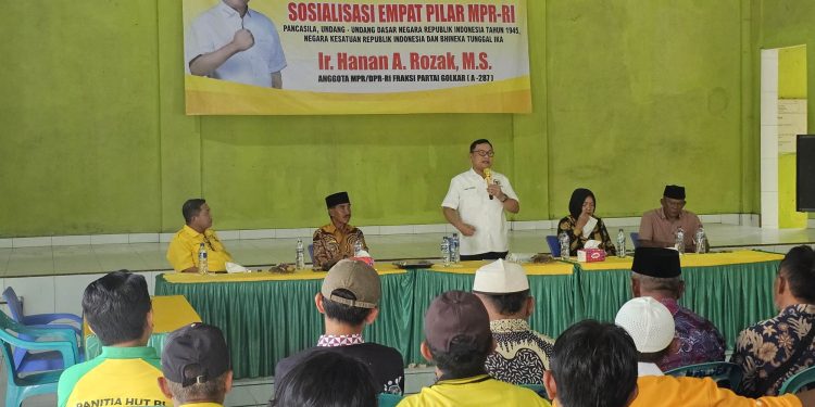 Hanan Rozak Sosialisasi 4 Pilar MPR di Sekampung : Pancasila Saat Ini dan di Masa Depan